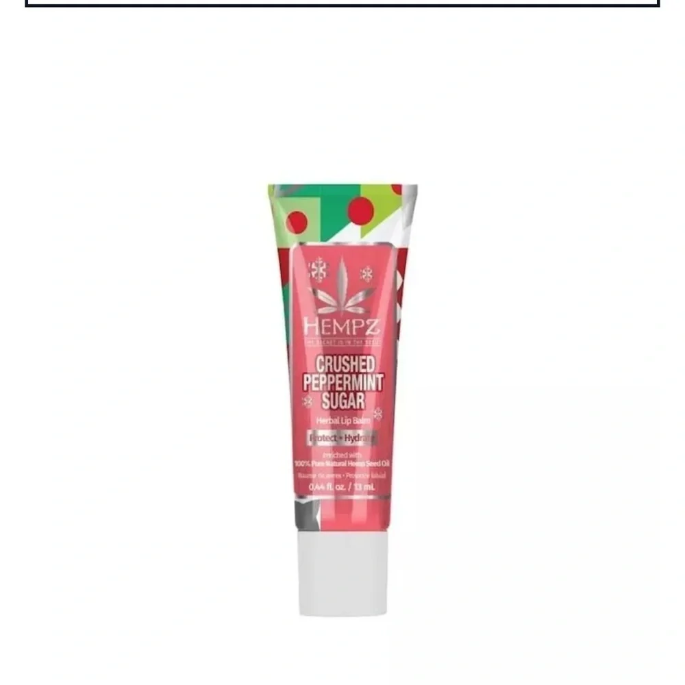 Hempz Crushed Peppermint Sugar Herbal Lip Balm 5- Pack Set NWT